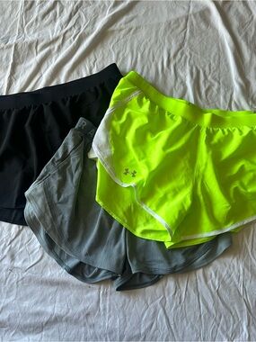 EUC Under Armour Running Short Lot—3pr size XL